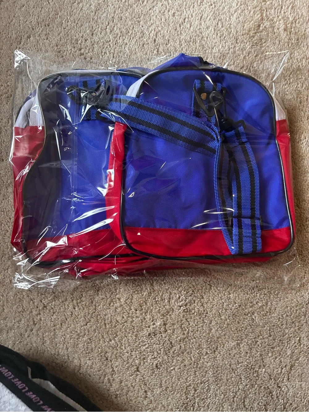 Vintage Kodak Olympic Sponsor Duffel Bag NOS Red White Blue Travel Gym Bag